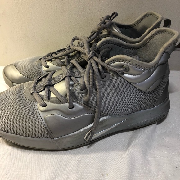 Nike Paul George NASA PG 3 50th Reflect Silver Ci8973-001 Youth Size 7y - Picture 2 of 16